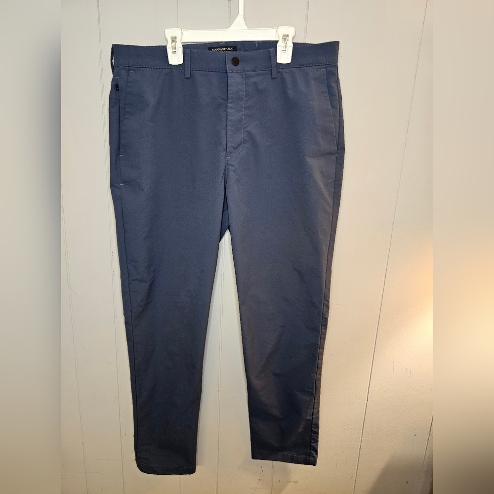 Banana Republic Skinny Rapid Movement Chino Pants 34x30 Blue